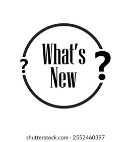 what's new text information sign
