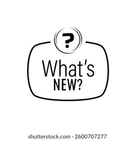 what's new text information sign