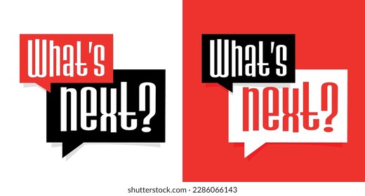 What's next on speech bubble