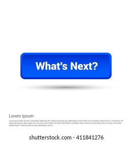 What's Next Text Blue 3d Button