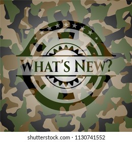 What's New? on camo texture
