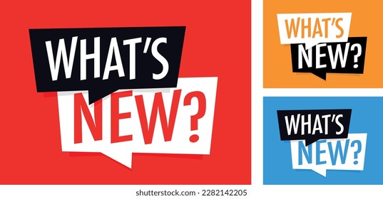 ¿Qué hay de nuevo? sobre fondo de color