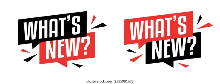 What's new? on speech bubble