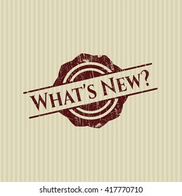 What's New? with rubber seal texture