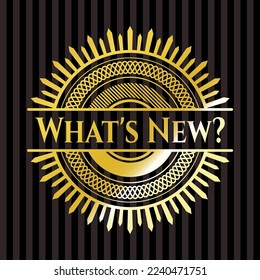 What's New? shiny badge. Vector Illustration. Detailed. 