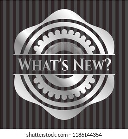 What's New? silvery badge