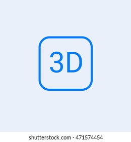 WhatsApp 3D map icon isolated on white background
