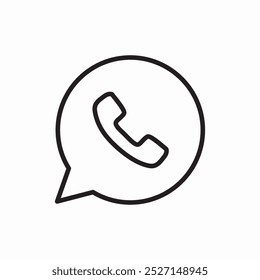 whatapp-Anrufsymbol, Vektorgrafik