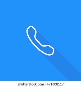 Whatsapp messenger call icon vector, Mobile application user interface sign