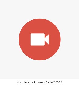 WhatsApp send video icon vector, mobile application user interface sign, web version, camera symbol