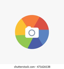 WhatsApp take photo vector icon, mobile application user interface sign, image logo, website version, camera symbol