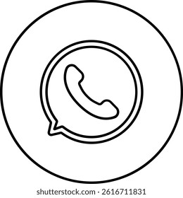 Whatsapp vector icon 