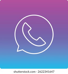 Whatsapp, Vektorsymbol. Kann für Druck-, Mobil- und Web-Anwendungen verwendet werden.
