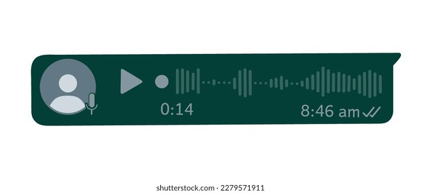 WhatsApp Voice message vector icon download.chat bubble icon with sound wave and microphone. Record audio message. 3d speech bubble with mic. Podcast voice audio record. Music track sound