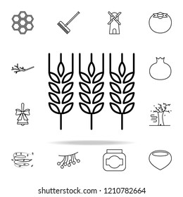 wheal icon. autumn icons universal set for web and mobile