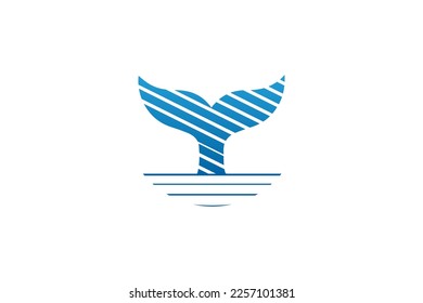wheal tail vector logo template.