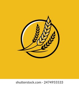 wheat abstract logo modern style
