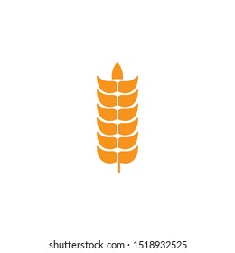 Wheat agriculture and farming logo design vector illustration template