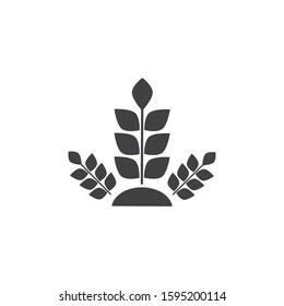 Wheat Agriculture Icon Vector Template