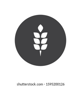 Wheat Agriculture Icon Vector Template