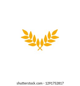 Wheat agriculture organic icon vector