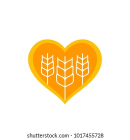 wheat, agriculture vector logo