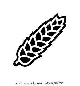 wheat allergen free product food glyph icon vector. wheat allergen free product food sign. isolated symbol illustration