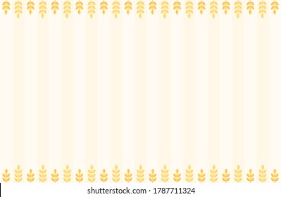 papel tapiz de fondo de trigo con espacio de copia, se puede usar para fotograma, fondo y tarjeta de saludo. Ilustración de diseño gráfico vectorial plano.