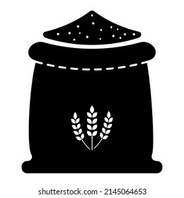 Wheat bag icon. Vector illustration isolated on white background

