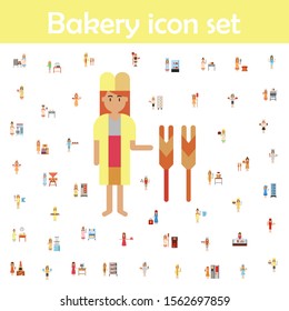 Wheat, bakery color icon. Bakery icons universal set for web and mobile