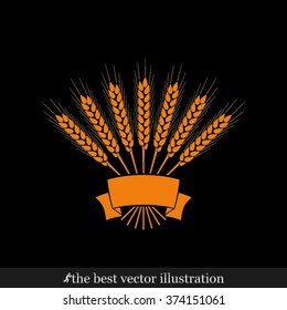 wheat with banner