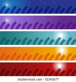 Wheat Banner : Field of wheat on a colorful banner.