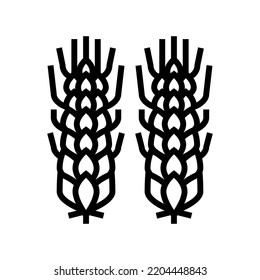 wheat beer drink line icon vector. wheat beer drink sign. isolated contour symbol black illustration