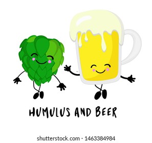 wheat beer on white background