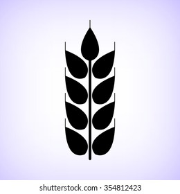 wheat  - black vector icon