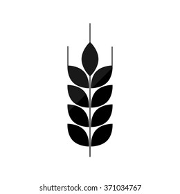 wheat  - black vector icon