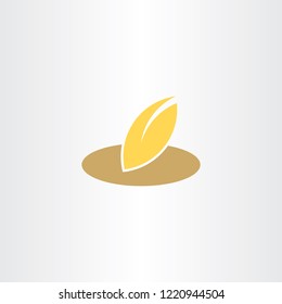 wheat and bread bakery logo icon 