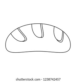 wheat bread food in black and white