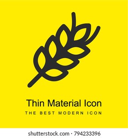 Wheat bright yellow material minimal icon or logo design
