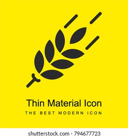 Wheat bright yellow material minimal icon or logo design