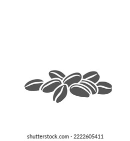 Wheat cereal crop grain, glyph icon vector illustration. Black silhouette of seeds pile wheat to produce flour for baking bread