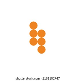 Wheat, circles geometric symbol simple logo vector