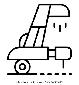 Wheat collector equipment icon. Outline wheat collector equipment vector icon for web design isolated on white background