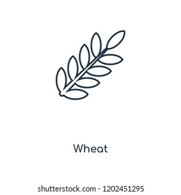 Wheat concept line icon. Linear Wheat concept outline symbol design. This simple element illustration can be used for web and mobile UI/UX.