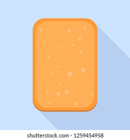 Wheat cookie icon. Flat illustration of wheat cookie vector icon for web design