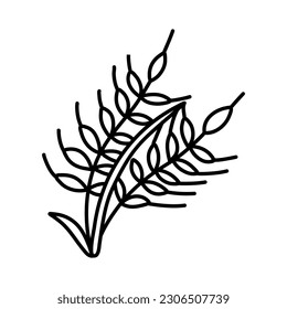 Wheat Ear Handmade vector illustration, sketch. wheat vector sketch illustration