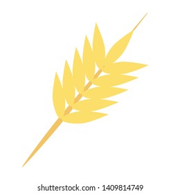 wheat ear icon cartoon vector illustration graphic design