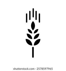 Wheat ear icon color editable