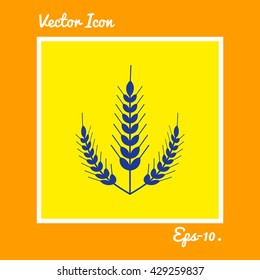 Wheat Ear icon. Eps-10.