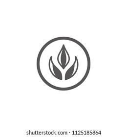 Wheat ear icon isolated on white background vector illustration. Bakery vector graphic silhouette.